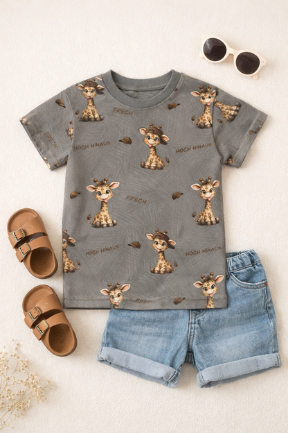 Kinderstoff Freche Giraffe
