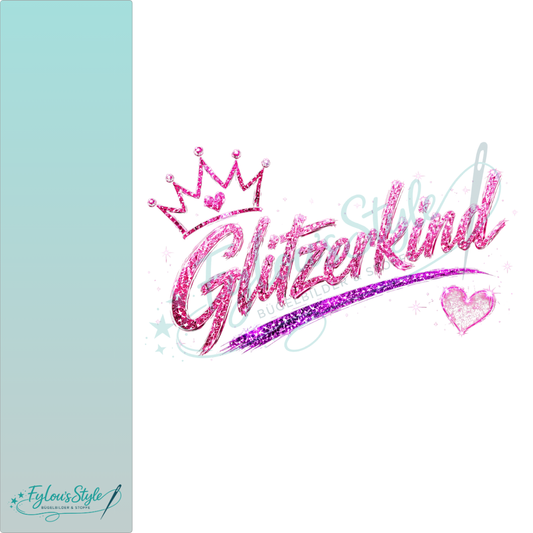 Bügelbild Glitzerkind