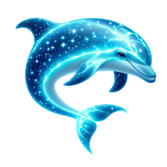 Bügelbild glitzernde Meerestiere Delfin #01 Fylou's Style