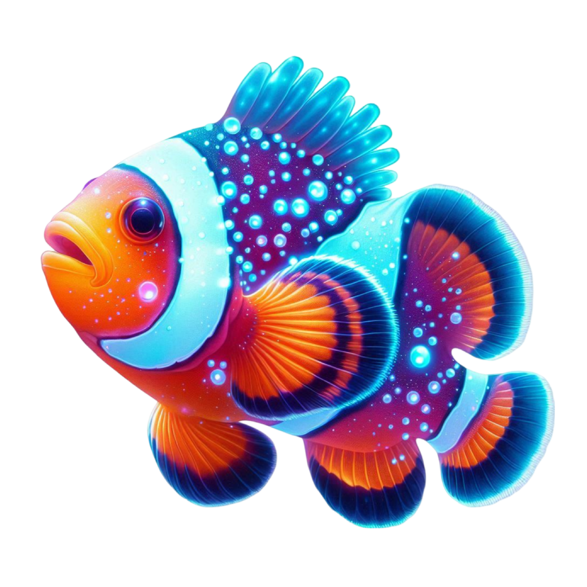 Bügelbild glitzernde Meerestiere Clownfisch #15 Fylou's Style