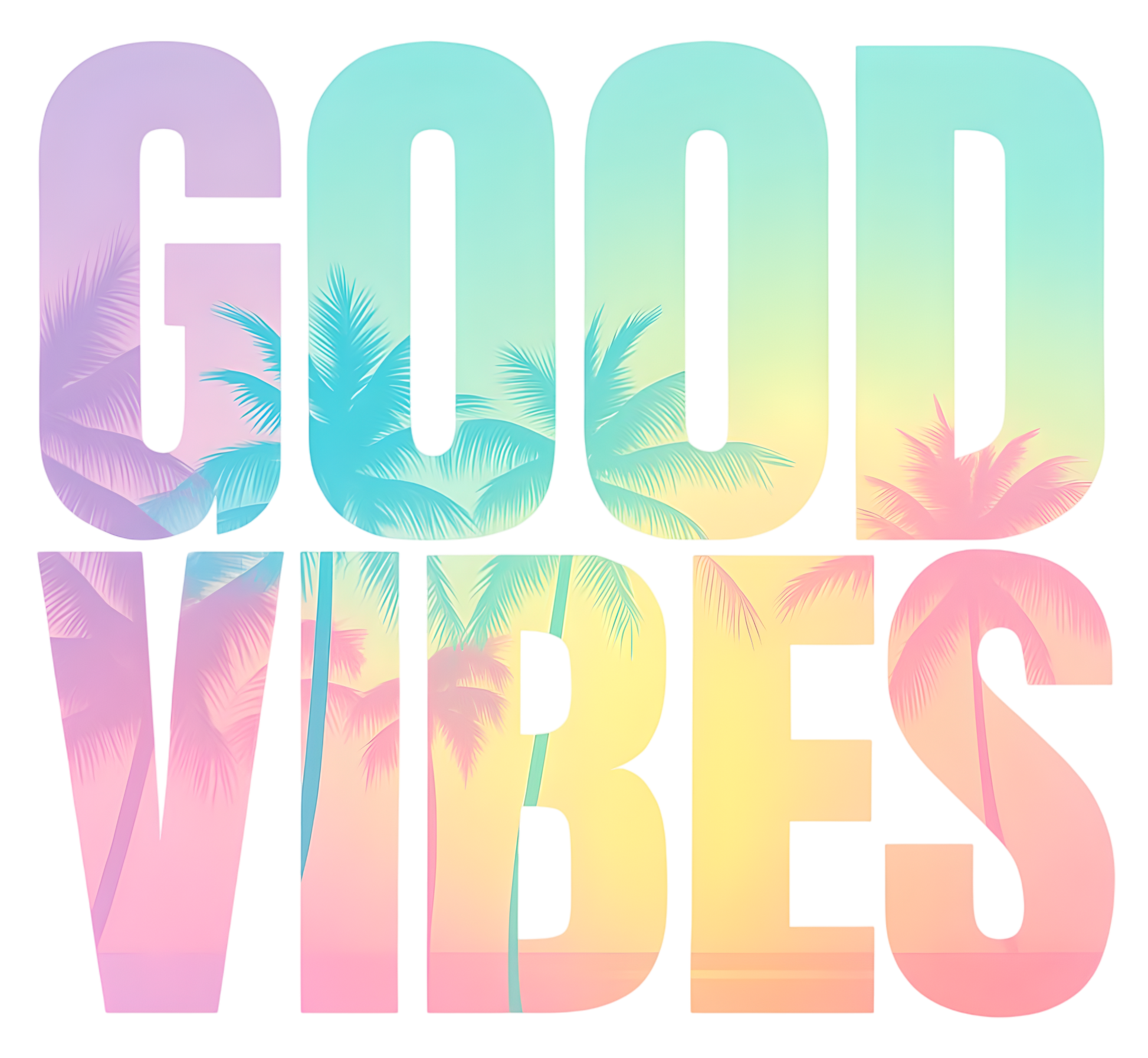 Bügelbild Good Vibes Fylou's Style