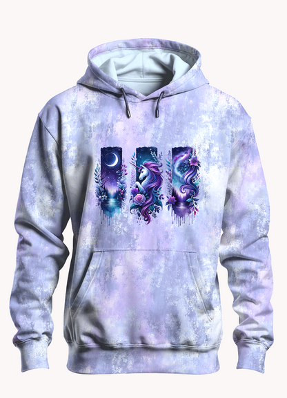 Vorbestellung Bio Jersey "Pastell Grunge Lila " Überbreite