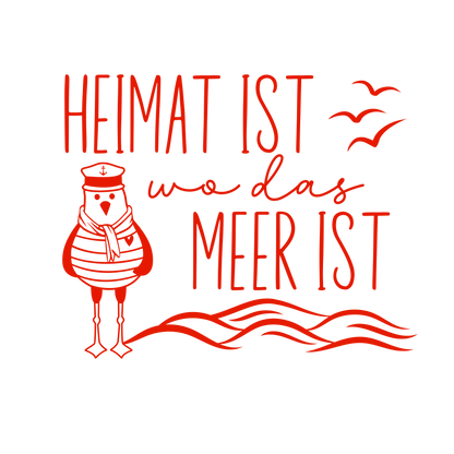 Bügelbild heimat ist meer Fylou's Style