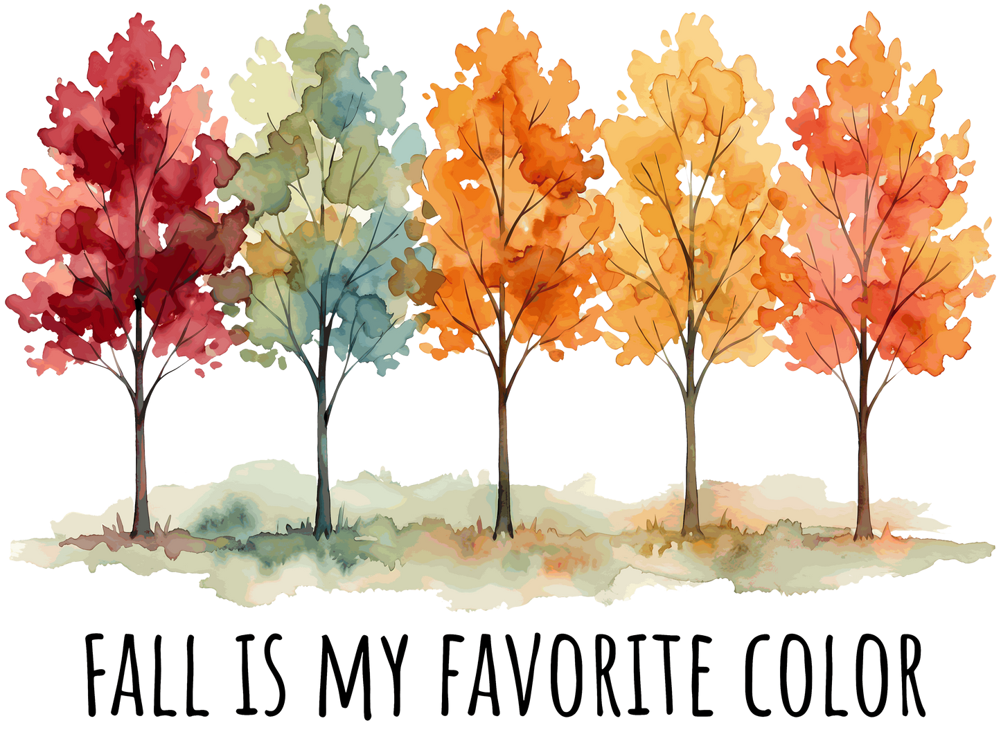 Bügelbild Herbst ist meine Lieblingsfarbe #1