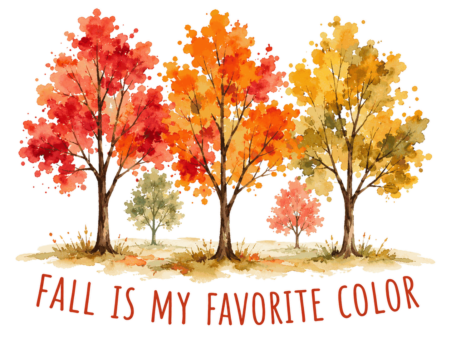 Bügelbild Herbst ist meine Lieblingsfarbe #2