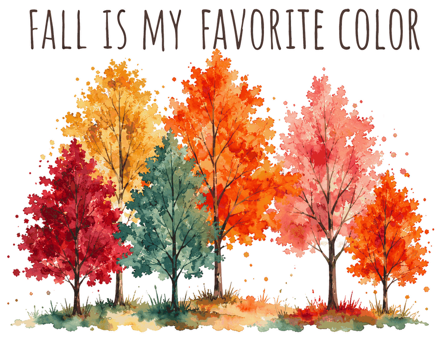 Bügelbild Herbst ist meine Lieblingsfarbe #4