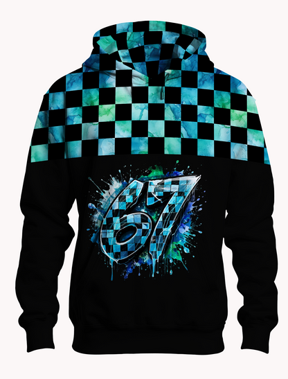 Bügelbild Style 67 Aqua Blau Grün #1