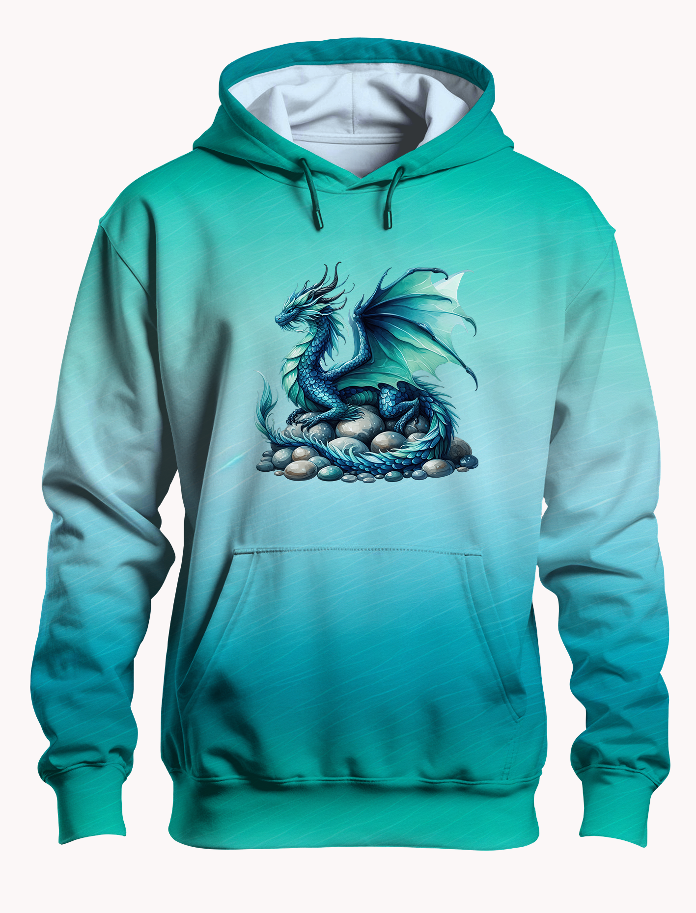 Vorbestellung Bio Jersey "Verlauf Ocean " Überbreite