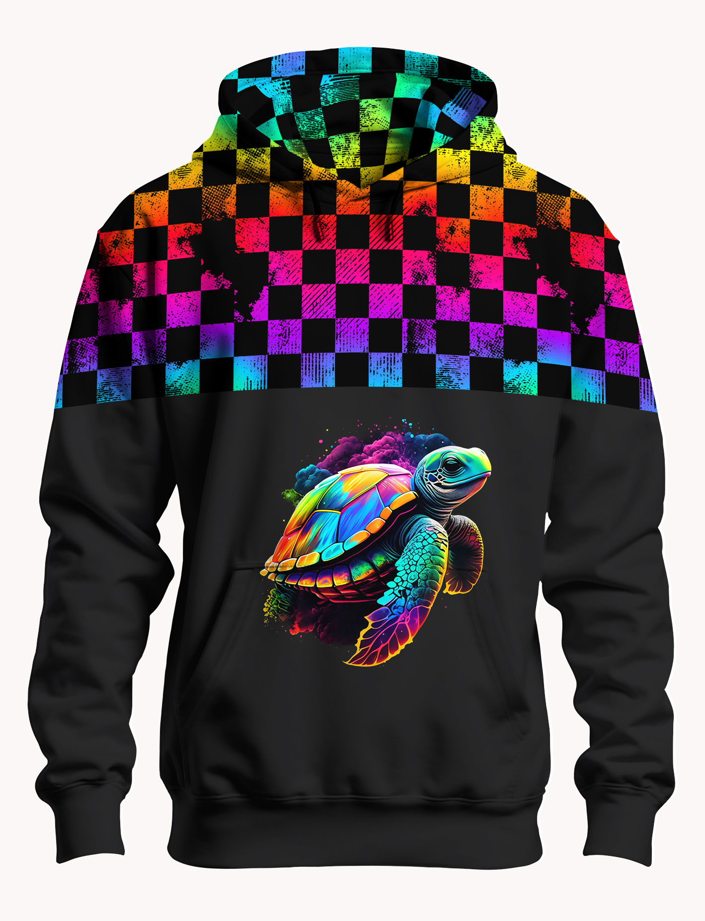 Bio French Terry "Kachel Magie"  Regenbogen Überbreite
