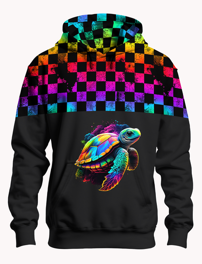 Bio French Terry "Kachel Magie"  Regenbogen Überbreite