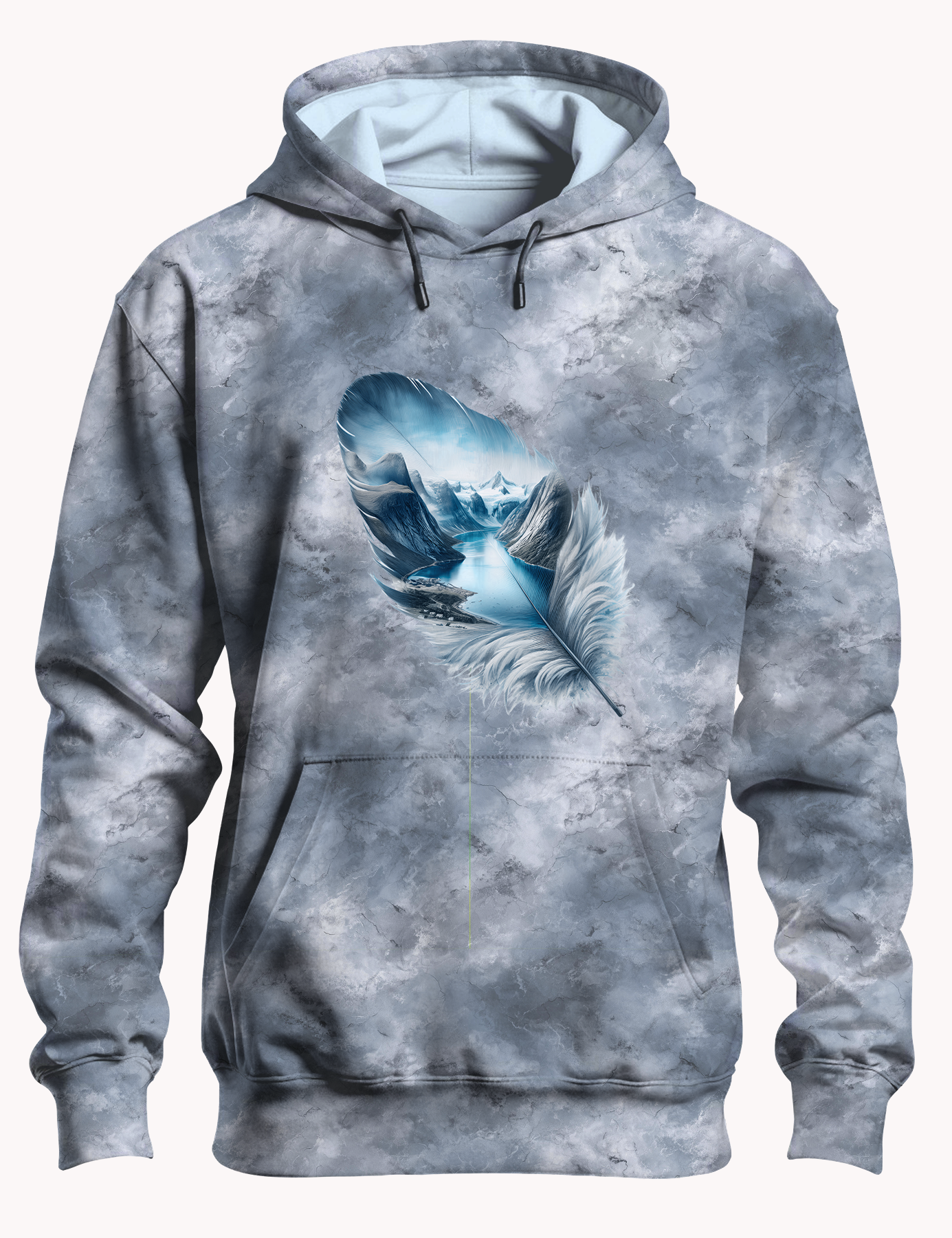 Vorbestellung Bio Jersey "Pastell Grunge Grau " Überbreite