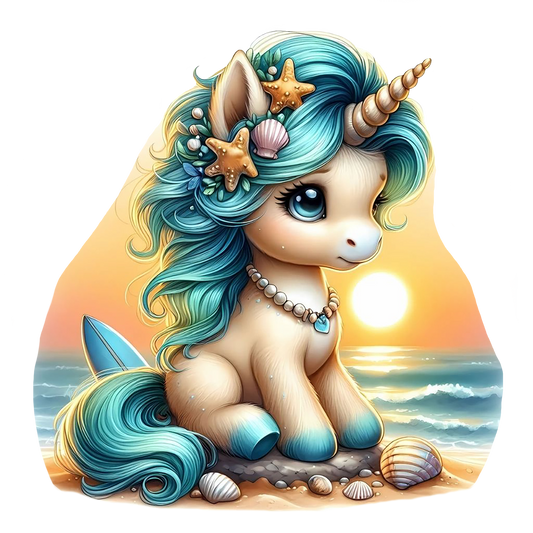 Bügelbild Insel Einhorn #3 Fylou's Style
