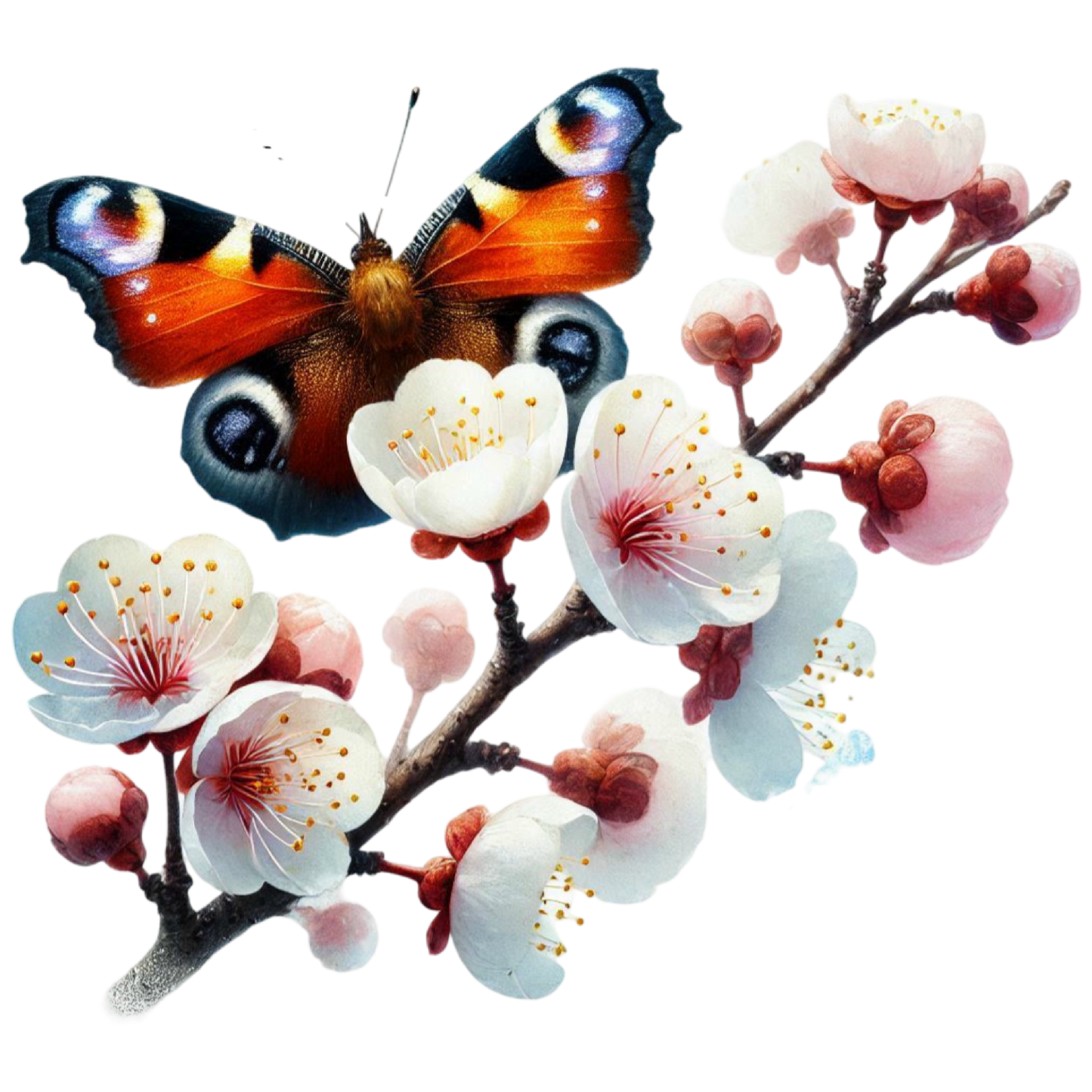 Iron-on image fairy with butterflies #4