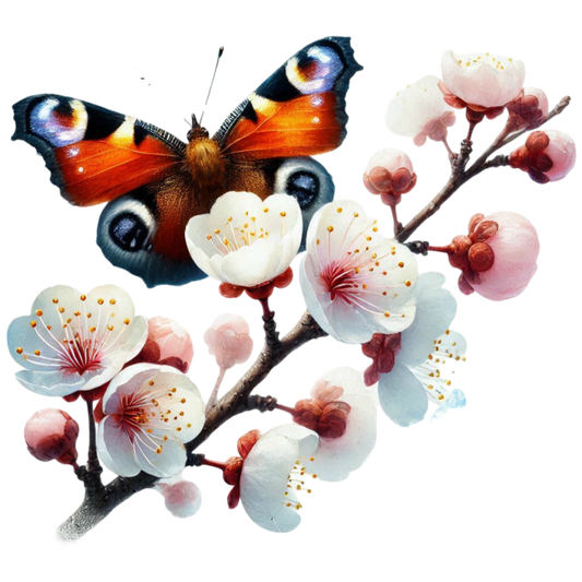 Iron-on image fairy with butterflies #4