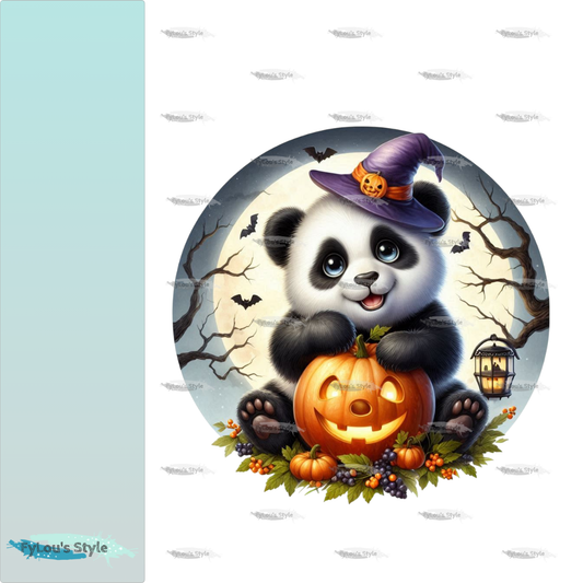 Bügelbild kleiner Halloween Panda #2