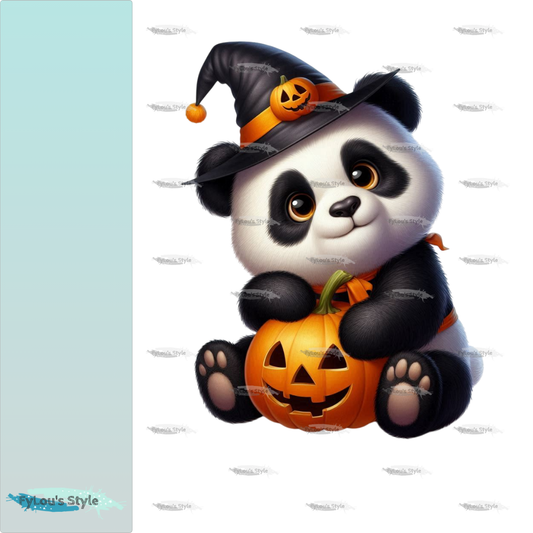 Bügelbild kleiner Halloween Panda #3