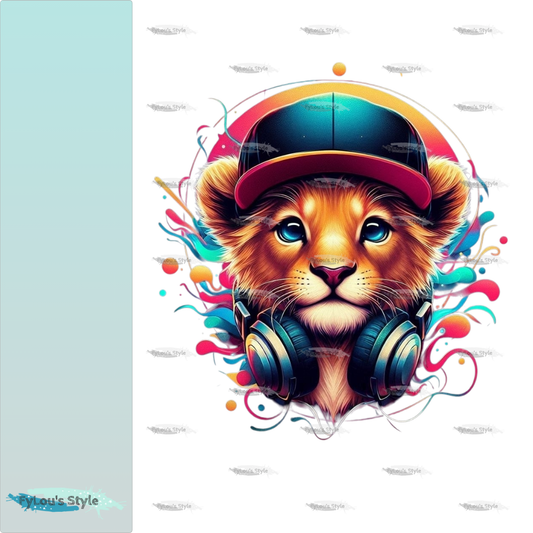 Bügelbild kleiner Musik Löwe Fylou's Style