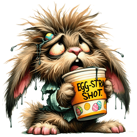 Bügelbild lustiger Osterhase #1