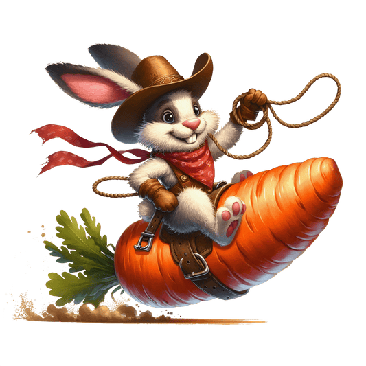 Bügelbild lustiger Osterhase #2