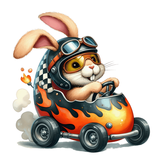 Bügelbild lustiger Osterhase #4