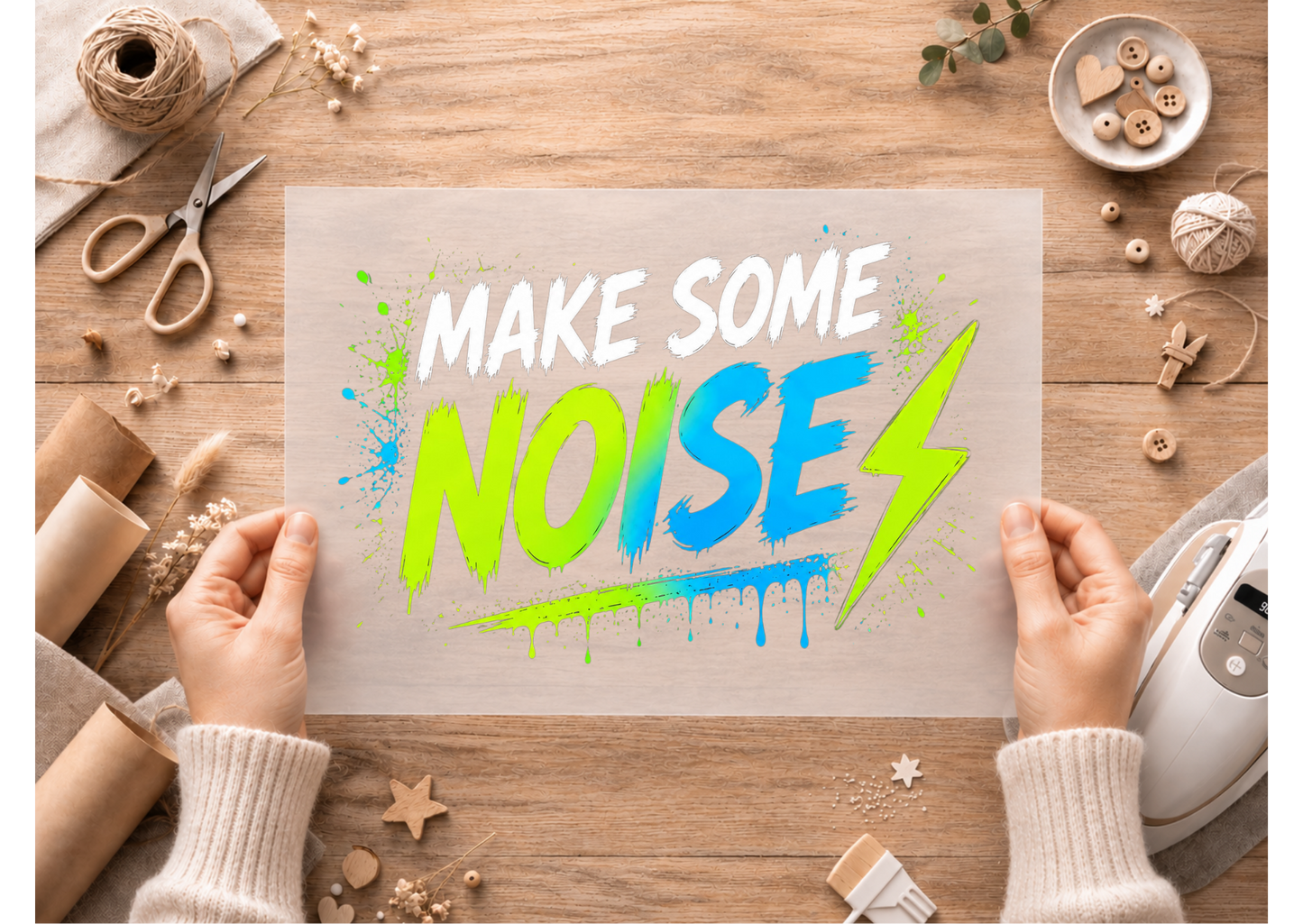 Bügelbild Make some Noise