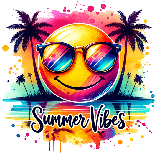 Bügelbild  Neon Summer Vibes