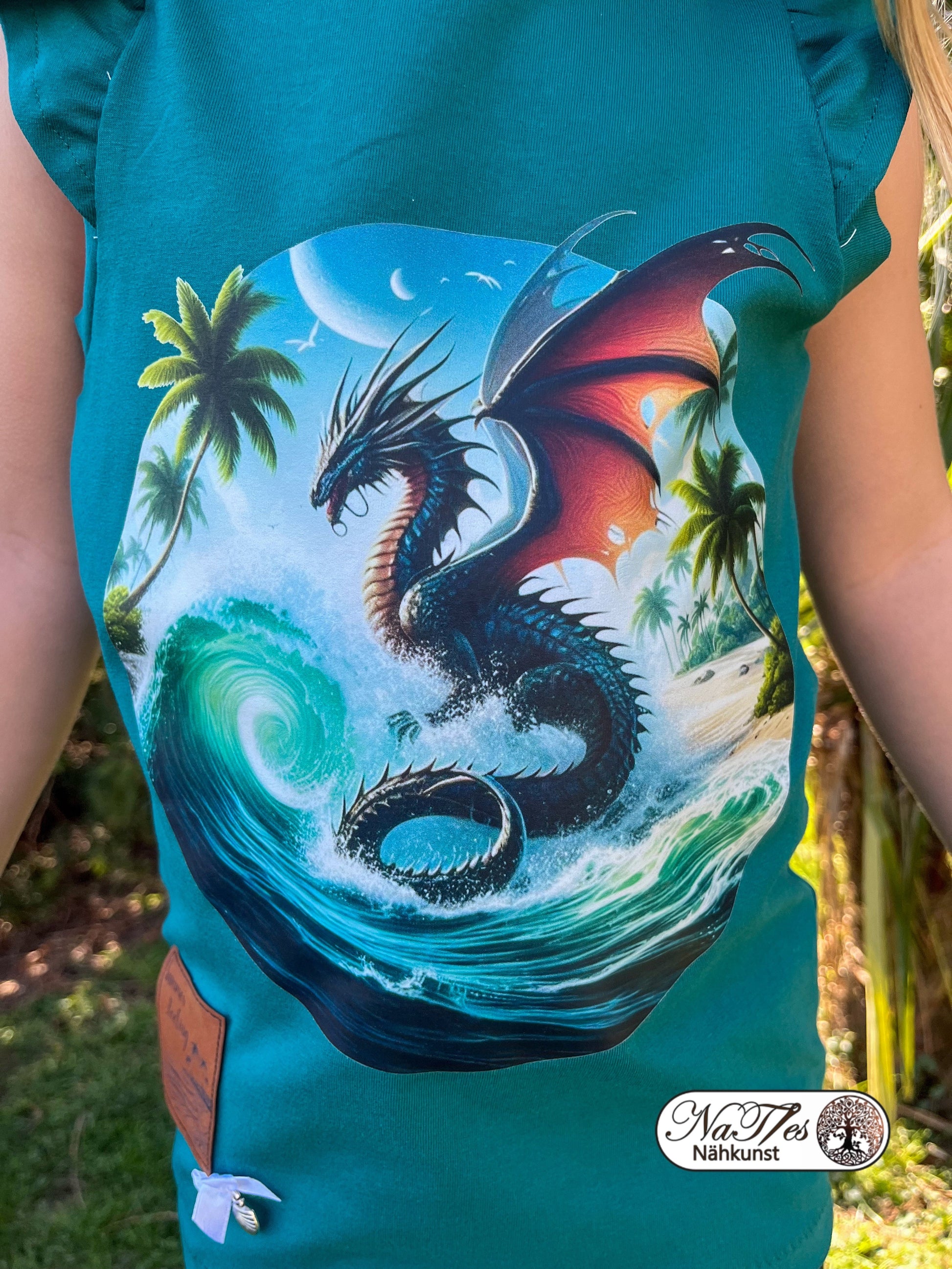 Bügelbild Drache im Meer #5 Fylou's Style