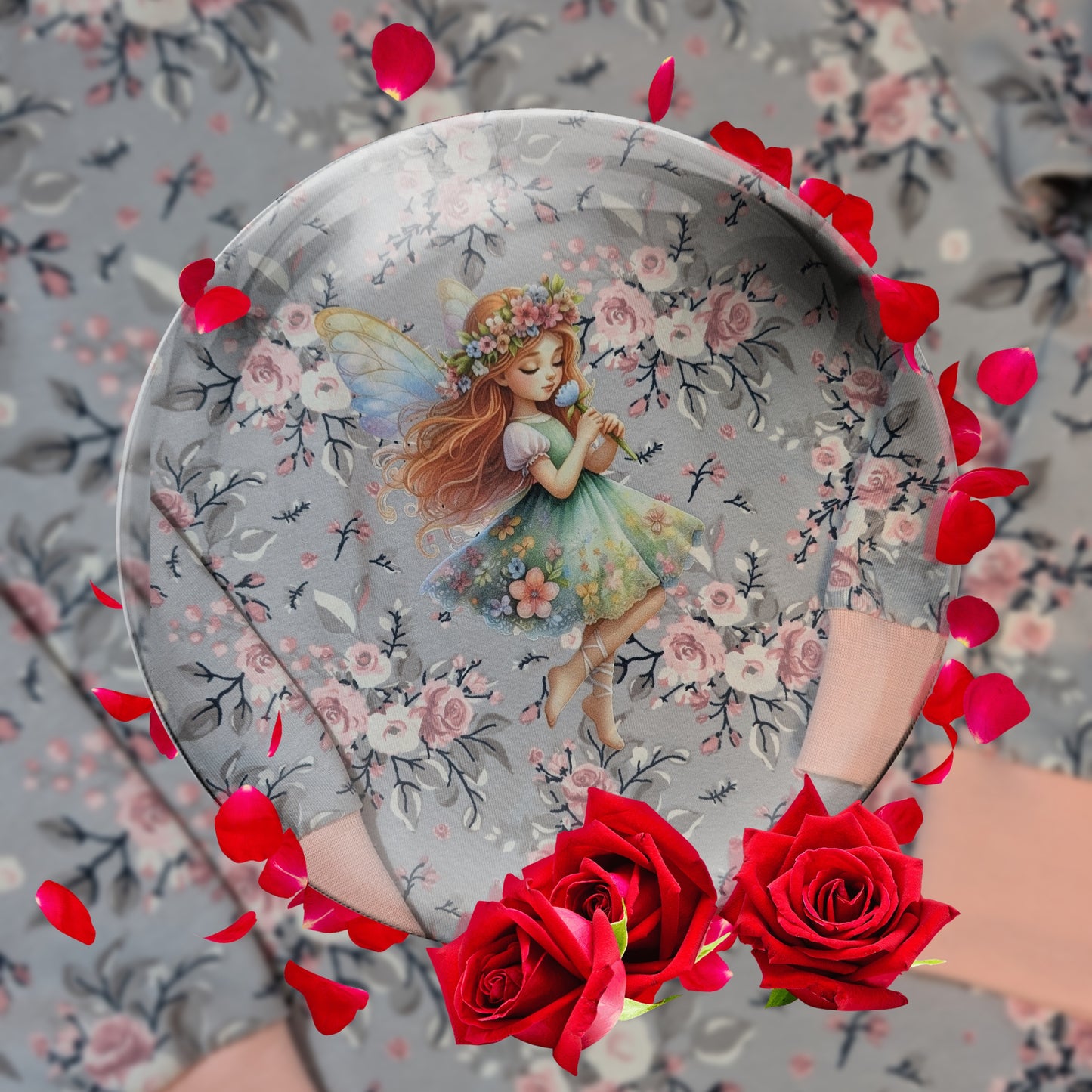 Iron-on image fairy with butterflies #4