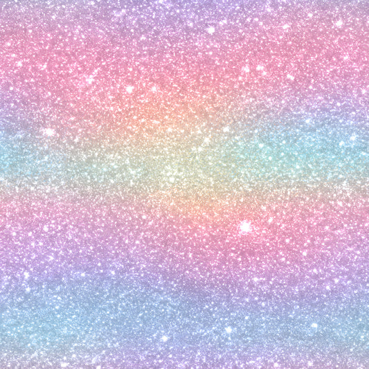 Vorbestellung Bio Jersey "Verlauf Regenbogen Glitzer " Überbreite