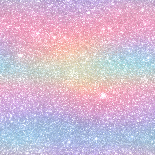 Stoff Regenbogen Glitzer