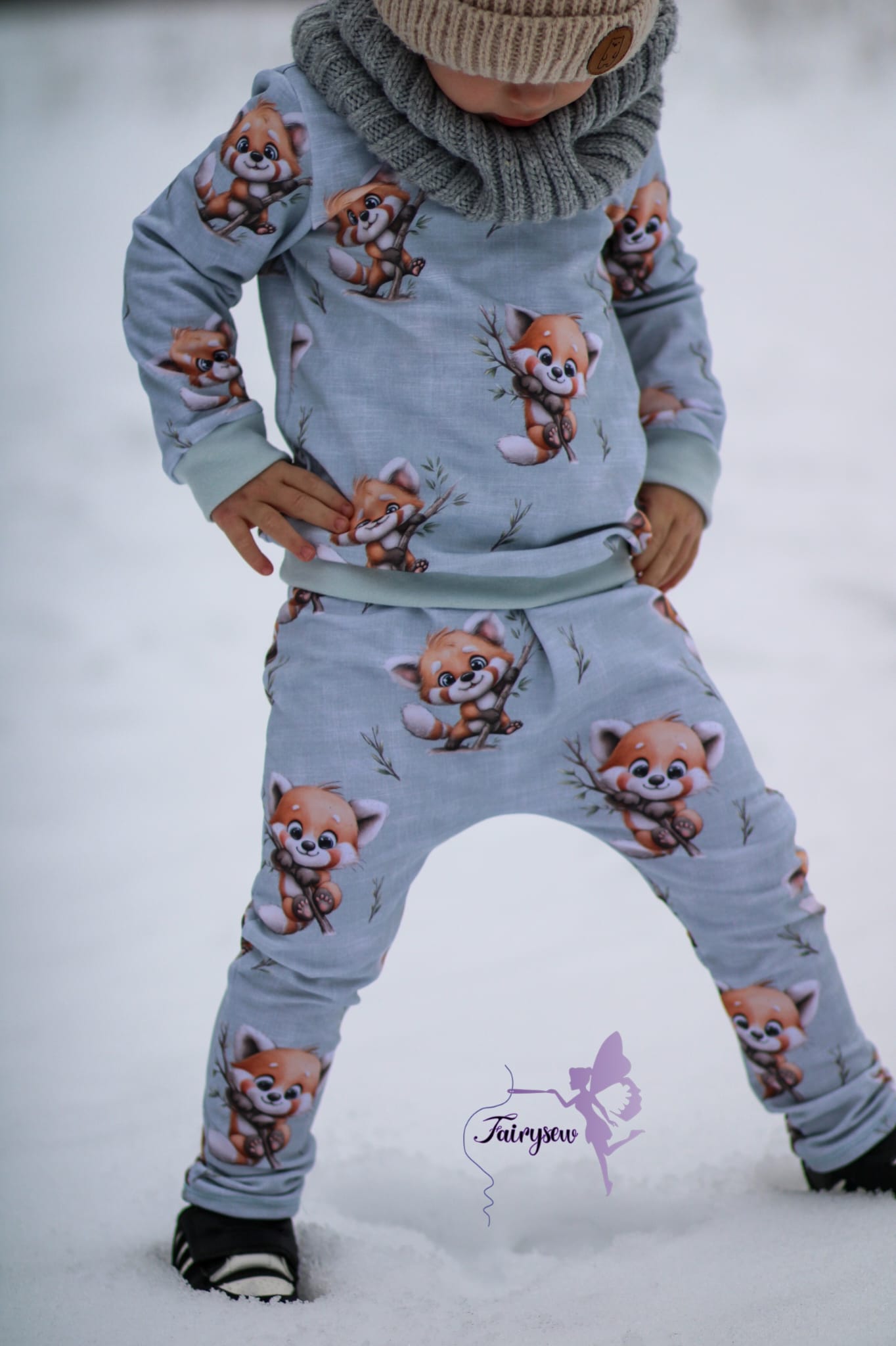 Kinderstoff Roter Panda