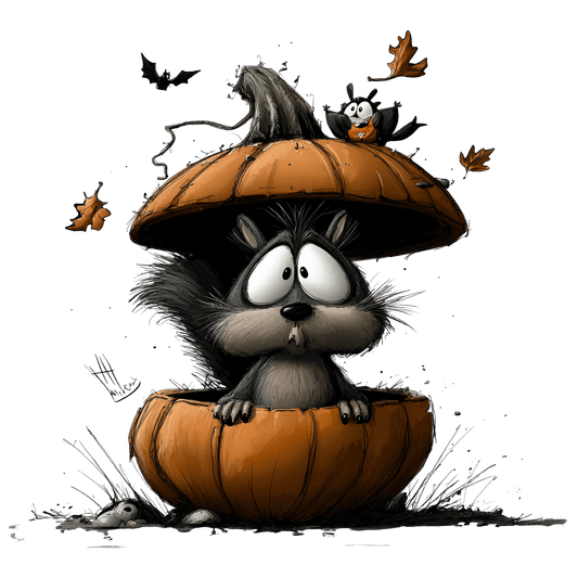 Bügelbild schrullige Halloween Tiere #29
