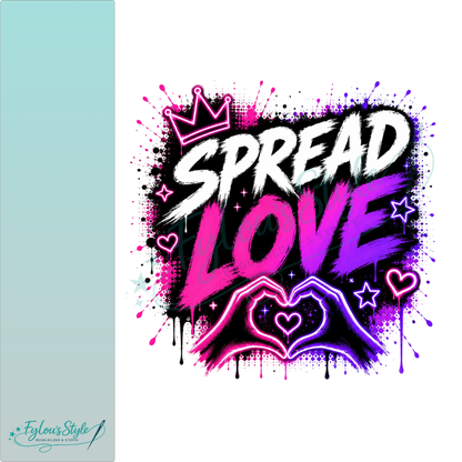 Bügelbild Spread Love