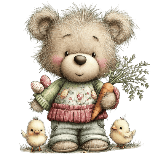 Bügelbild süße Ostertiere #2