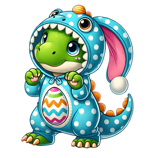 Bügelbild süßer Oster Dino #1