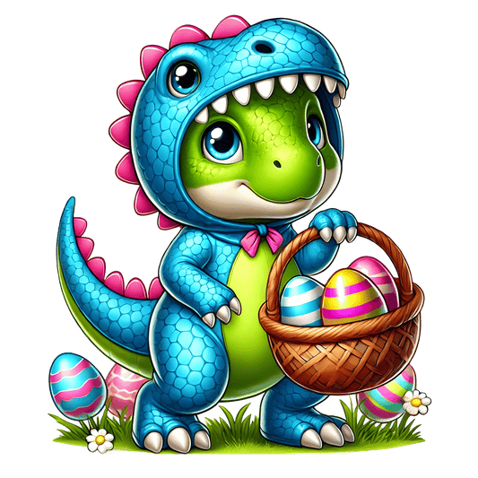 Bügelbild süßer Oster Dino #2