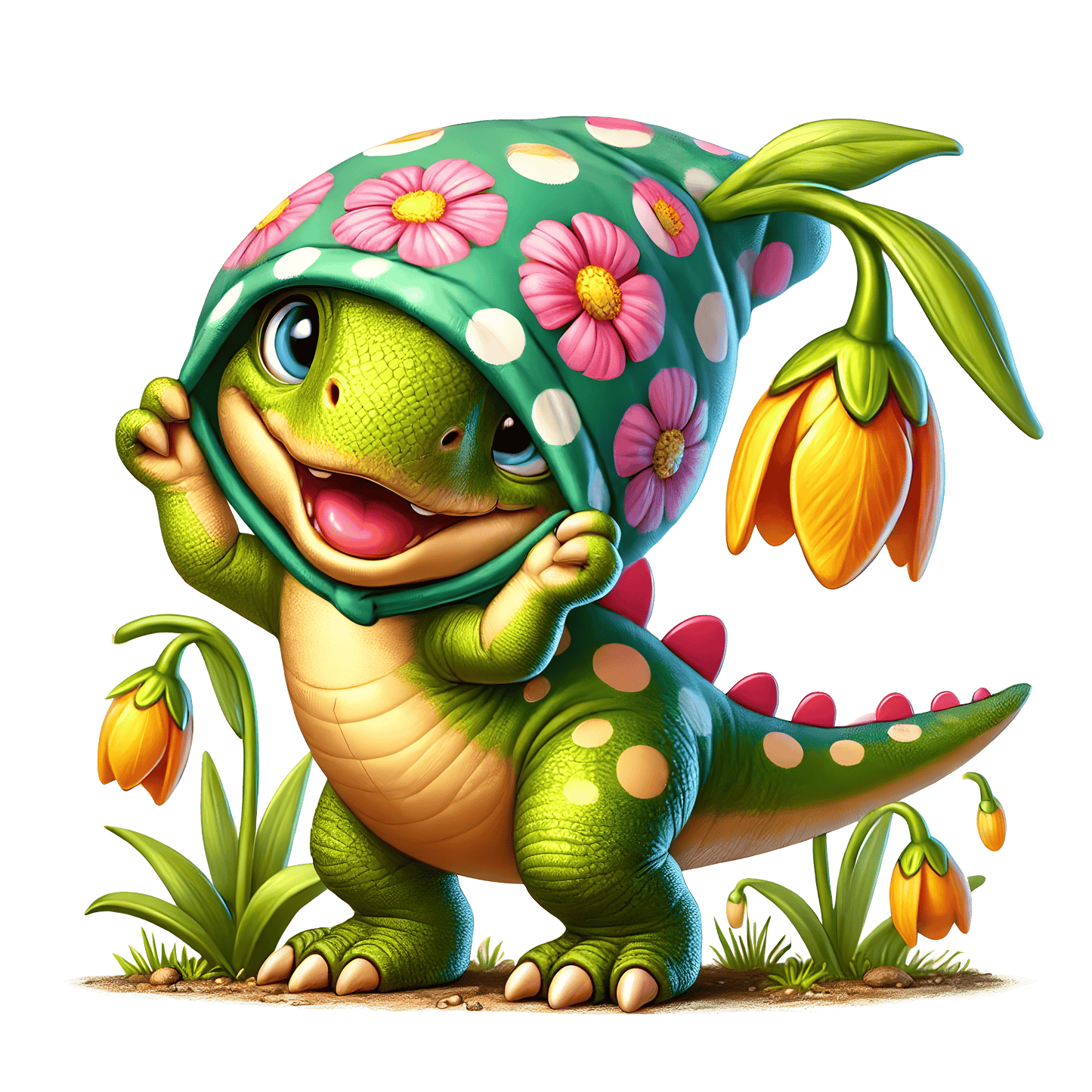 Bügelbild süßer Oster Dino #5