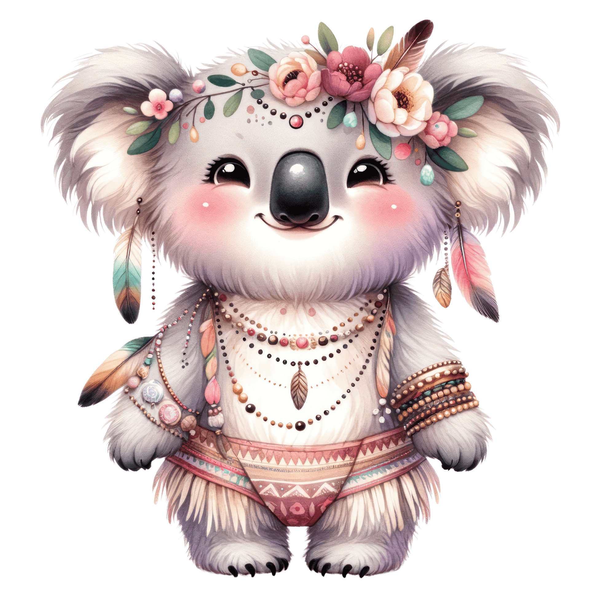 Bügelbild süßes Boho Koala Fylou's Style