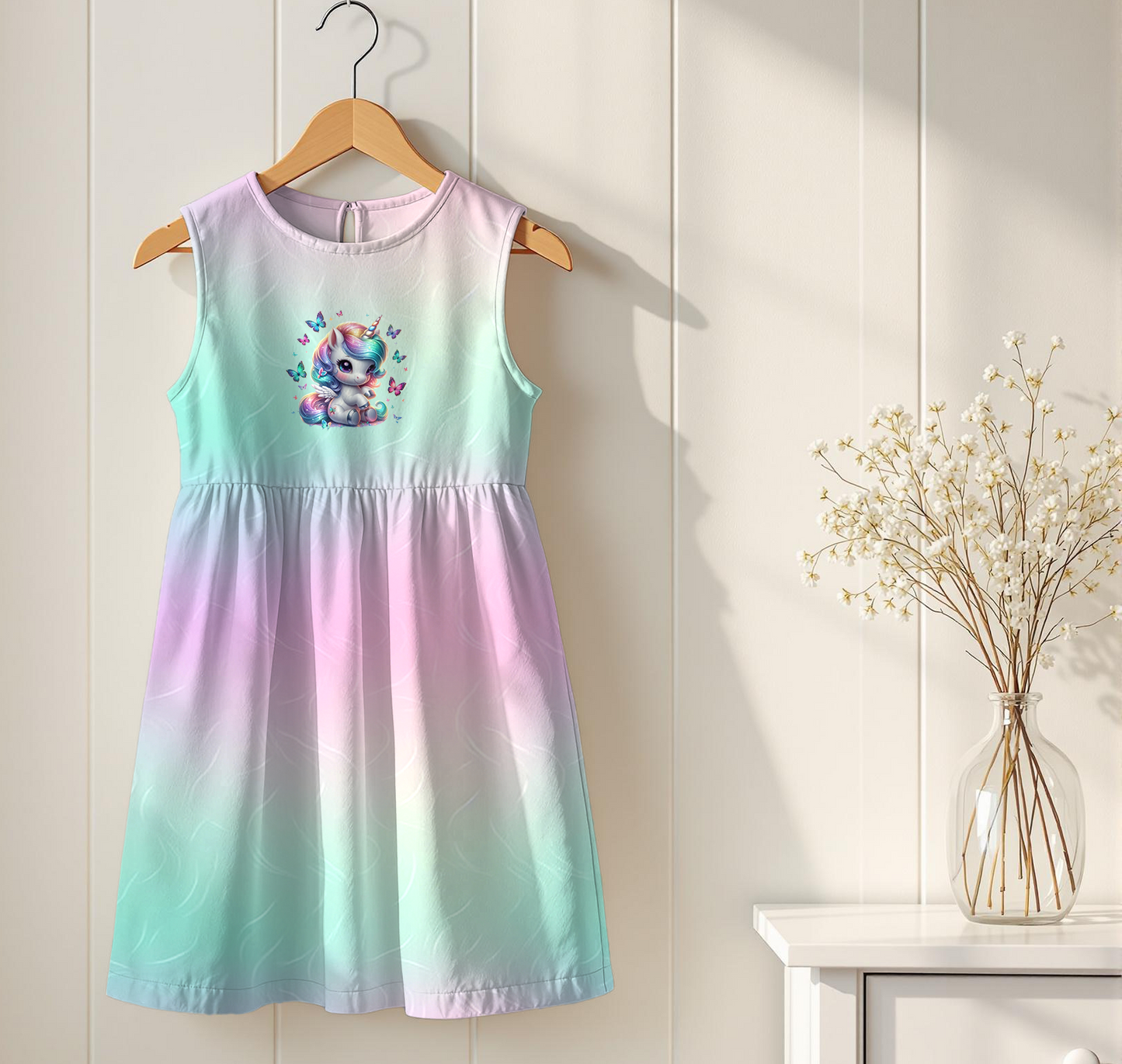 Vorbestellung Bio Jersey "Verlauf Pastell Rosa Mint" Überbreite