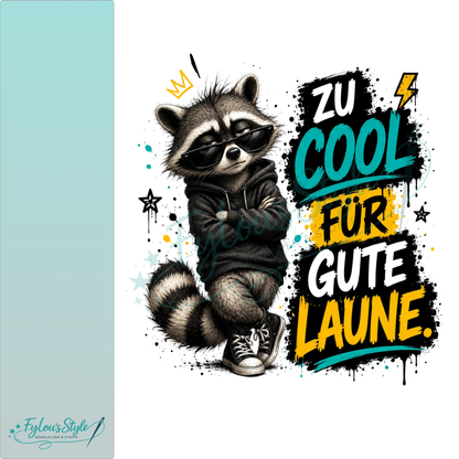 Bügelbild Zu Cool für gute Laune #1